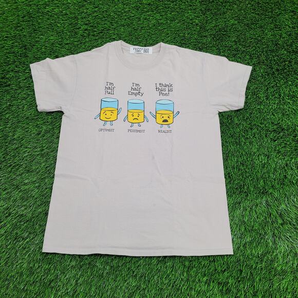 Vintage Funny Perspective Humor Shirt Medium 19x26 Dad Joke - Picture 1 of 12